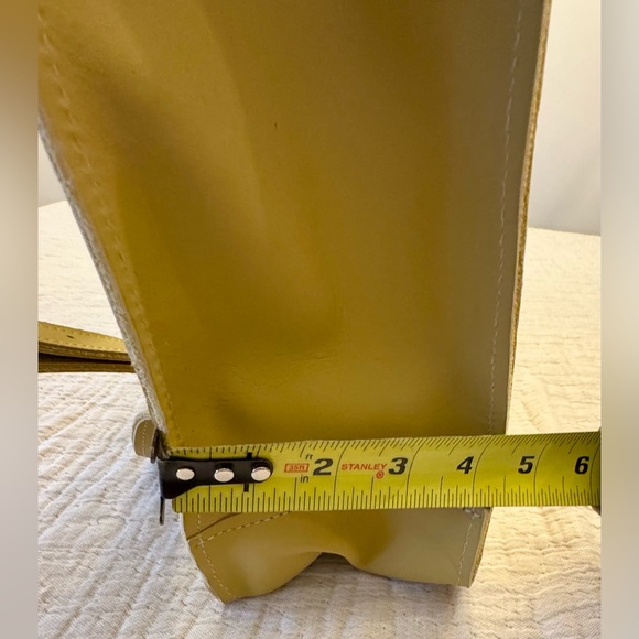 EUC! Yellow Leather Backpack - Picture 13 of 13